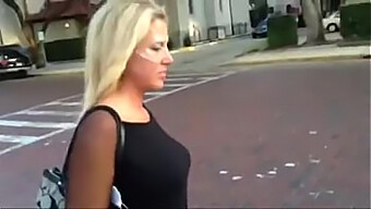 Spousal Stroll In Public With Post-Coital Facial - Voyeur Footage