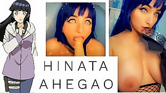 Hinata Ahegao在naruto主题视频中进行感性的口交和cosplay秀