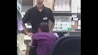 Shop Assistant Gives An Amateur Blowjob