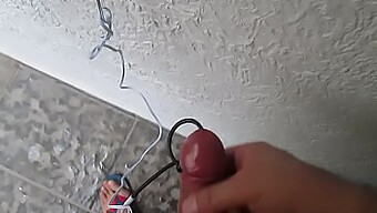 Solo Guy Achieves Orgasm With Electrostimulation