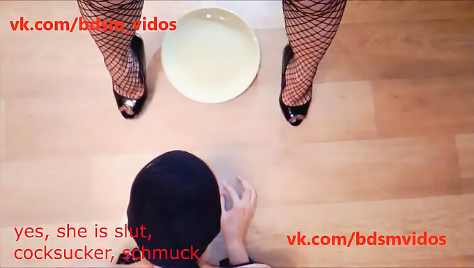 Russian Girl Pees In Femdom Toilet Training Video With English Subtitles