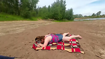 European Amateur Milf Gives Extreme Beach Blowjob