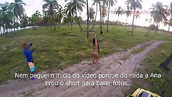 Couple Enjoys Exhibitionism During Sunset In Pontal Do Maracape