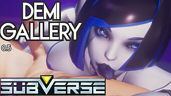 American Hentai Game: Subverse Demi Gallery - Cowgirl And Doggystyle Action