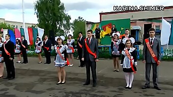 Russian Dance: Upskirt And Dance Combined In One Video