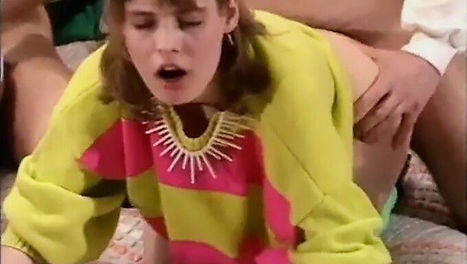 Cum-Filled Mouth Of A Busty Babe In Retro Video