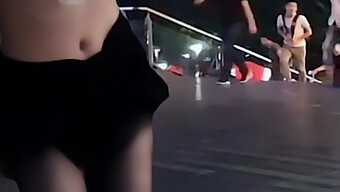 Chinese Girl Caught In Public Act Of Self-Pleasure