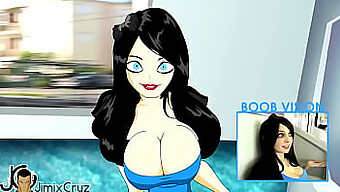 Hannah Minx'S Breasts Bounce While Riding The Train In Animated Porn