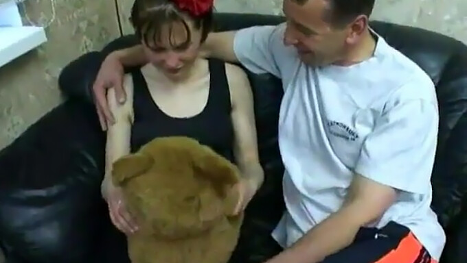 Stepdad And His Pals Celebrate Her Birthday With A Tight, Shaved Pussy!