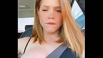 Driving With A Busty Teenie In Public