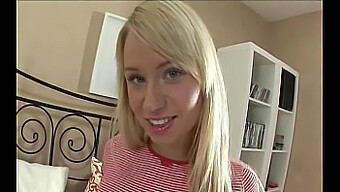 Blonde Teen From Ukraine Enjoys Anal Play With Sex Toy