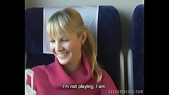 Amateur Czech Girl Gives Oral In Public Train