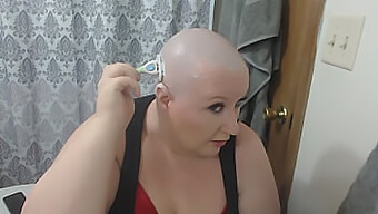 Thesweetsav, A Seductive Older Camgirl, Shaves Her Head Smooth In This Video