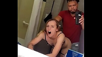 Petite College Freshman Gets Fucked In Hotel Bathroom After Meeting At University Club