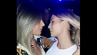 Public Voyeur Captures Young European Blonde In Steamy Lesbian Encounter