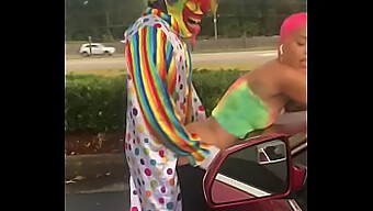 Gibby The Clown And Jasamine Banks Engage In Public Outdoor Cosplay Sex